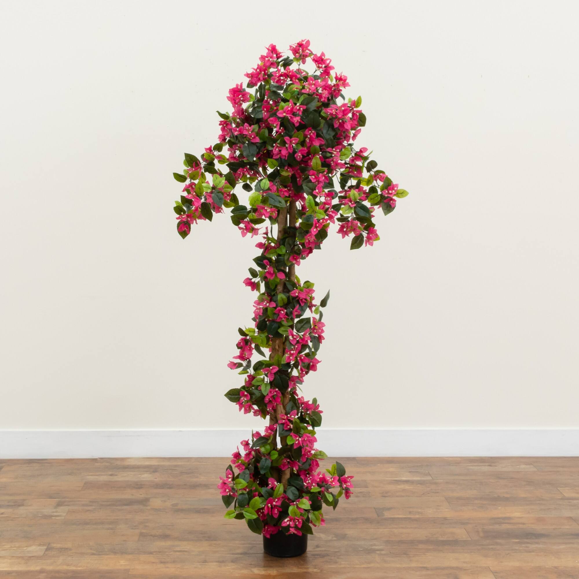 6ft. UV Resistant Artificial Spiral Bougainvillea Tree (Indoor/Outdoor)